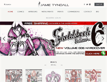 Tablet Screenshot of jamietyndall.com